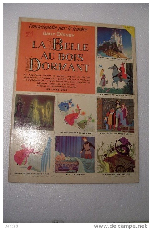 LA BELLE AU BOIS DORMANT   --- WALT - DISNEY  - ( Pas De Reflet Sur L'original ) - Disney