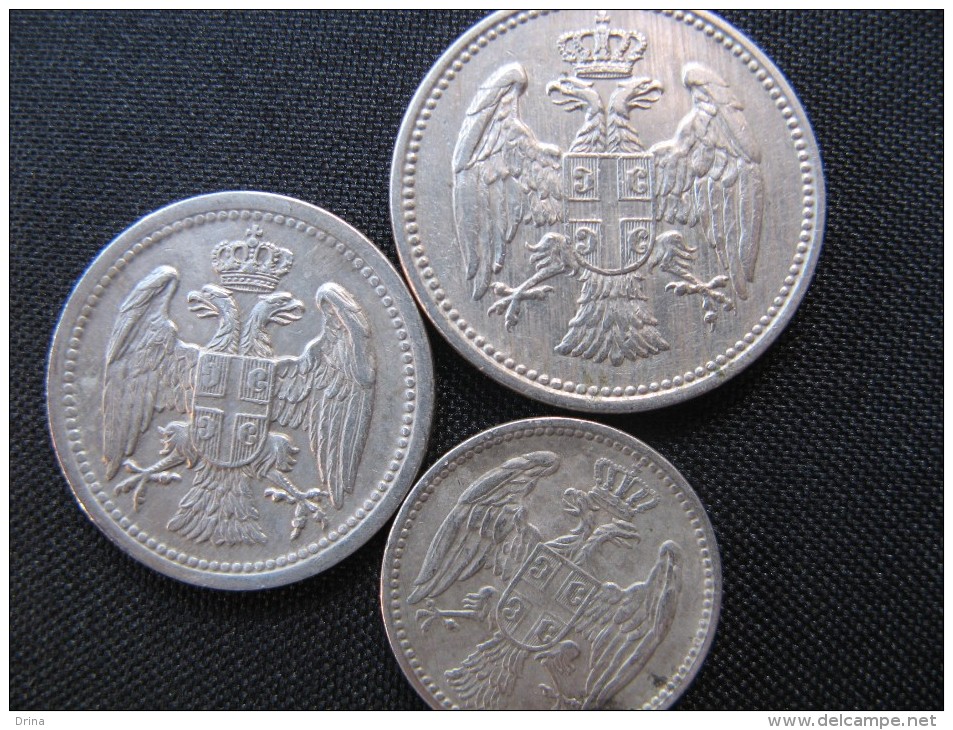 Coins Of The Kingdom Of Serbia -5,10,20 Para, 1912 Godina, XF - Serbie
