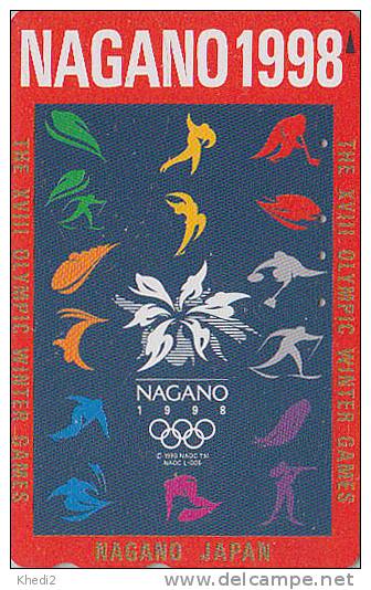 TC JAPON / 271-03068 - SKI CURLING PATINAGE SKATING BIATHLON TIR ICE HOCKEY BOBSLEIGH JO NAGANO OLYMPIC GAMES JAPAN Free - Olympische Spiele