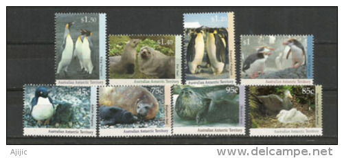 Faune Antarctique De L'AAT .   8 Timbres Neufs **.  Côte 20.00 € - Neufs