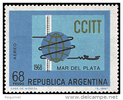 Argentina Aereo 125 ** Foto Estandar. 1968 - Poste Aérienne
