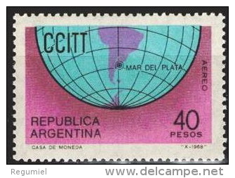 Argentina Aereo 124 ** Foto Estandar. 1968 - Poste Aérienne