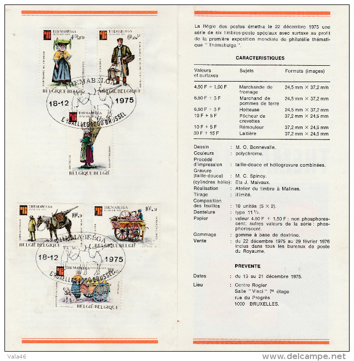 BELGIQUE PERIODE 1970/1980 THEMABELGA  SERIE 1784/1789 OBLITE .- - Usados