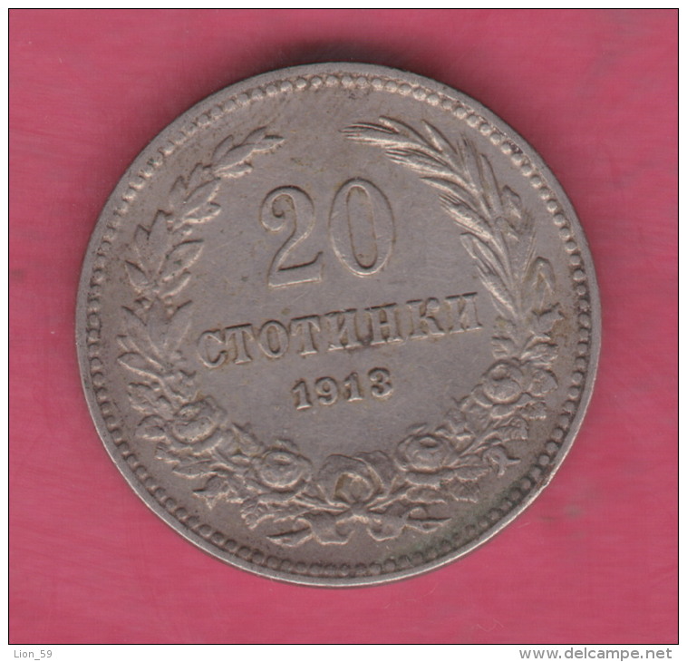 F5418 / - 20 Stotinki - 1913 - Bulgaria Bulgarie Bulgarien Bulgarije - Coins Monnaies Munzen - Bulgaria