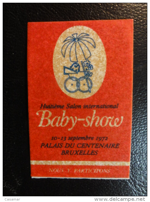 1972 Baby Show Enfance Infantil Vignette Poster Stamp Label Belgium - Erinnophilie [E]