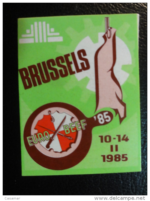 1985 Euro Beef Vignette Poster Stamp Label Belgium - Erinnophilie [E]