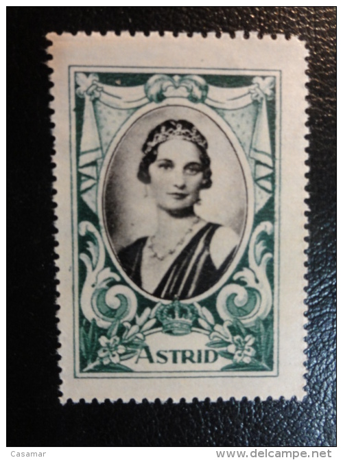 ASTRID FAMILIE ROYALE BELGIQUE Vignette Poster Stamp Label Belgium - Erinnophilie [E]