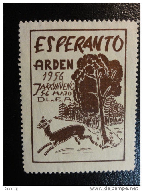 1956 ARDEN ESPERANTO Vignette Poster Stamp Label Belgium - Erinnophilie [E]