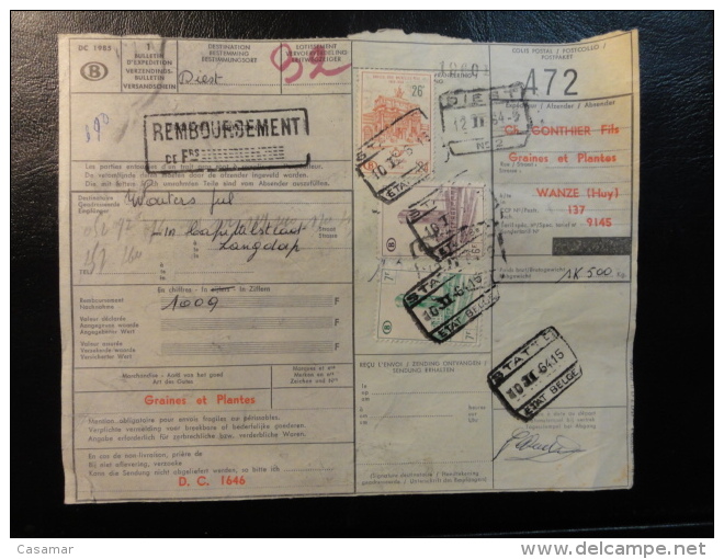 1964 STATTE REMBOURSEMENT Spoorweg Chemins De Fer Colis Postaux  Belgium - Autres & Non Classés