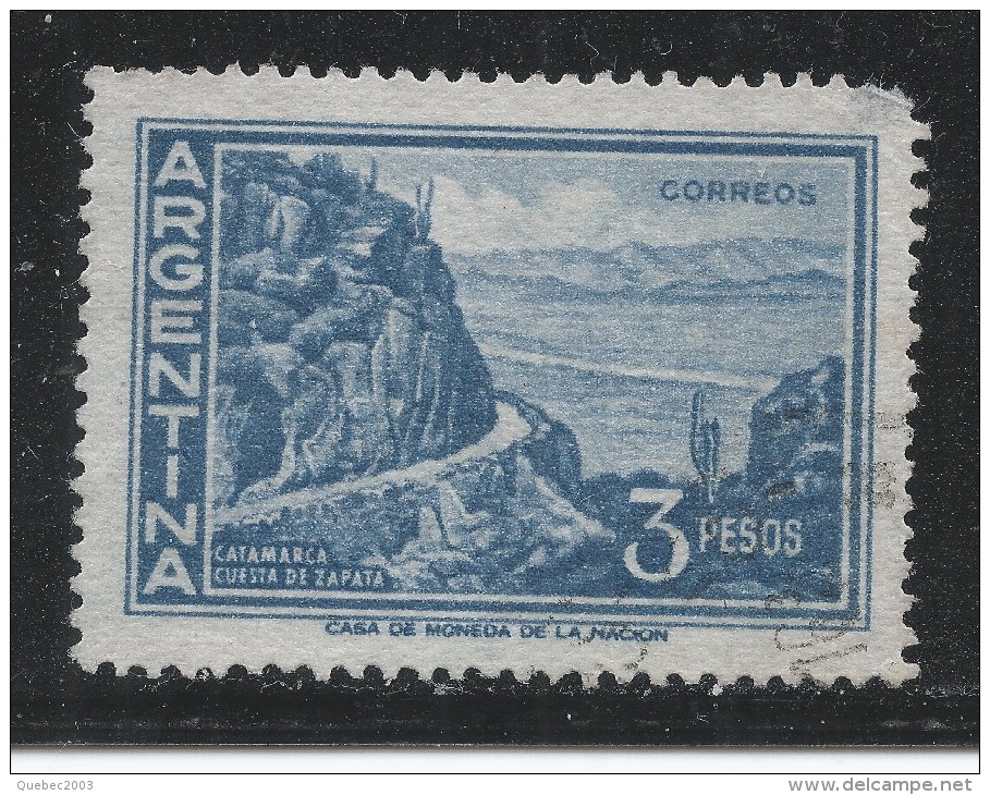 Argentina 1960. Scott #693 (U) Zapata Slope, Catamarca - Oblitérés