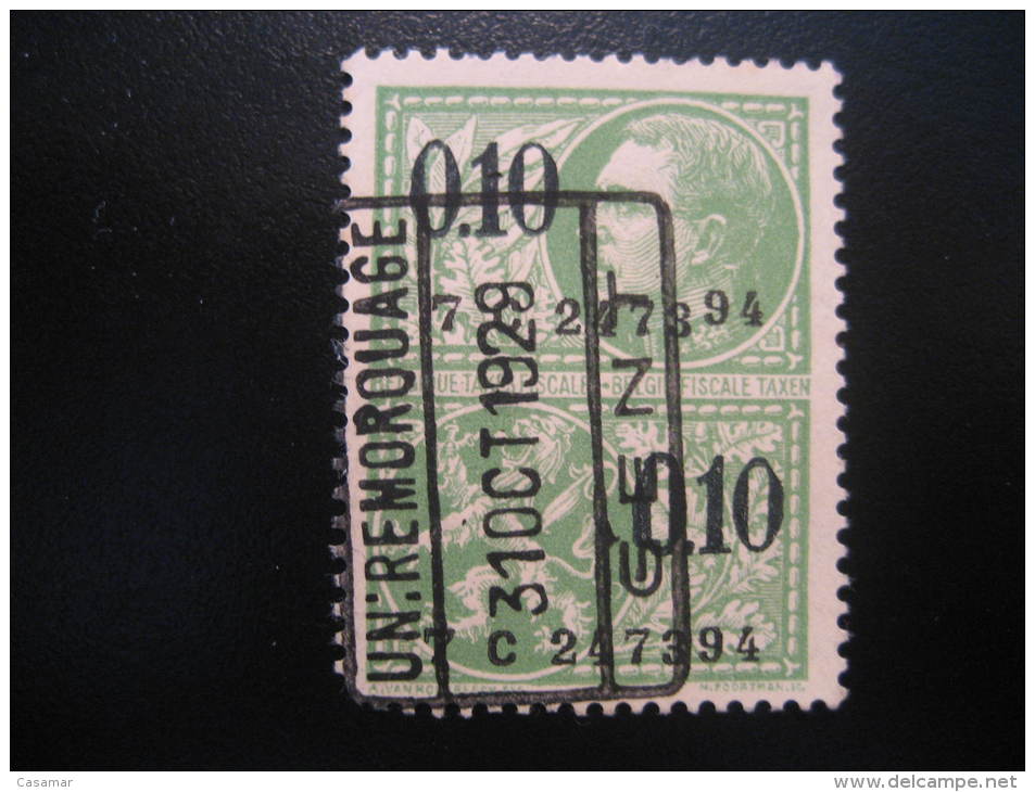 GENT 1929 0.10 Taxes Fiscales Timbre Revenue Fiscal Tax Postage Due Official BELGIUM Belgie Belgique - Stamps