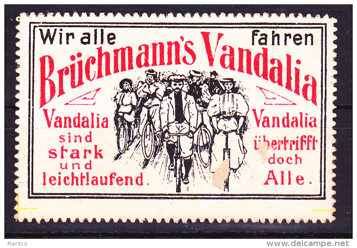 Posterstamp Brüchmanns Vandalia Fahrrad Bicycle Fiets Velo - Wielrennen