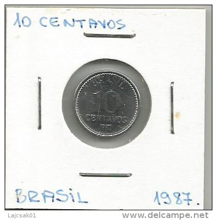 D8 Brazil 10 Centavos 1987. - Brésil