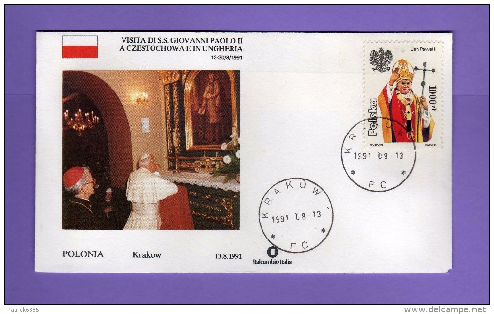 Vaticano - 1991 - Visita Di Giovanni Paolo II A CZESTOCHOWA E In UNGHERIA. POLONIA - KRAKOW  Vedi Descrizione - FDC