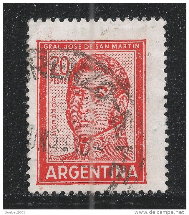 Argentina 1967. Scott #698A (U) General, Jose De San Martin - Oblitérés