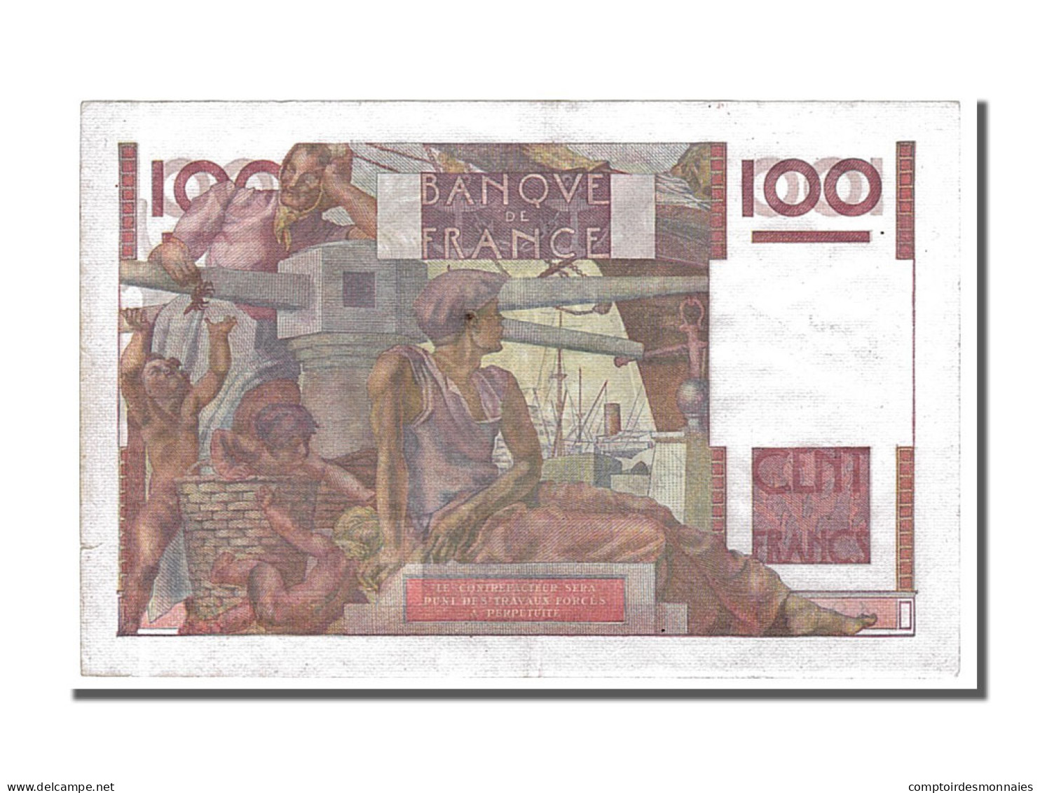 Billet, France, 100 Francs, 100 F 1945-1954 ''Jeune Paysan'', 1950, 1950-10-12 - 100 F 1945-1954 ''Jeune Paysan''