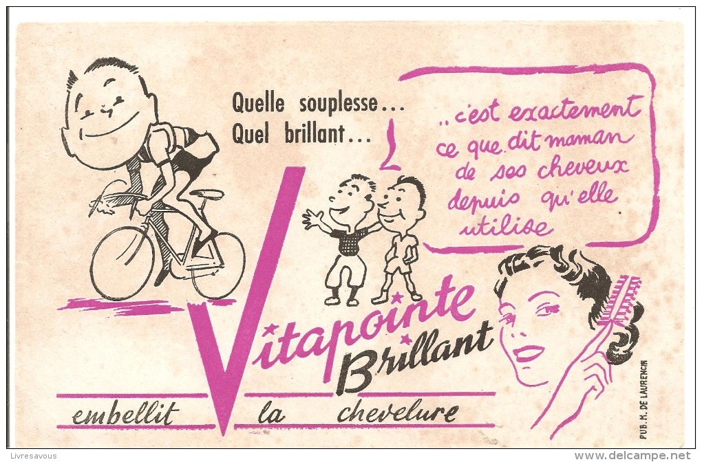 Buvard Vitapointe Brillant Embellit La Chevelure Quelle Souplesse Quel Brillant.... - Parfum & Cosmetica