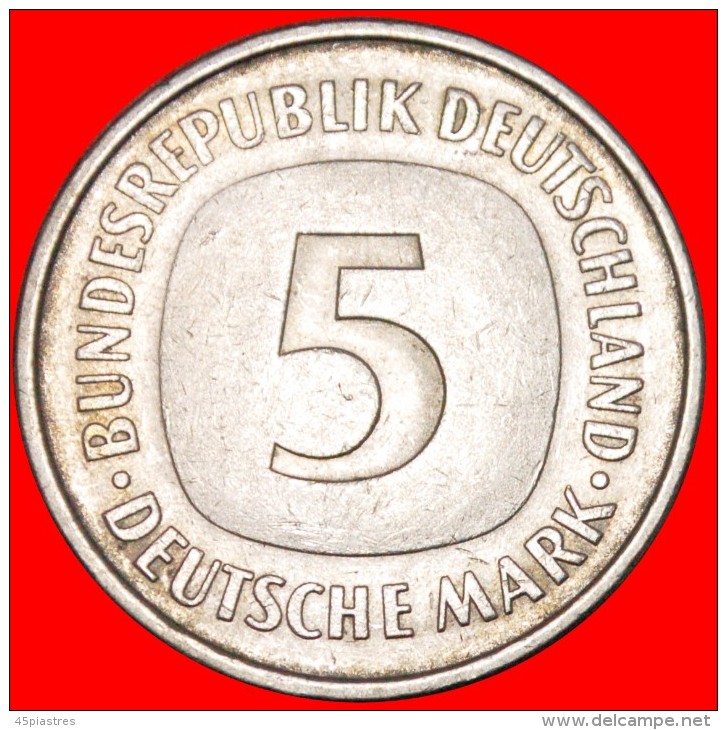 &#9733;EAGLE: GERMANY &#9733; 5 MARKS 1975F! LOW START&#9733;NO RESERVE! - 5 Mark