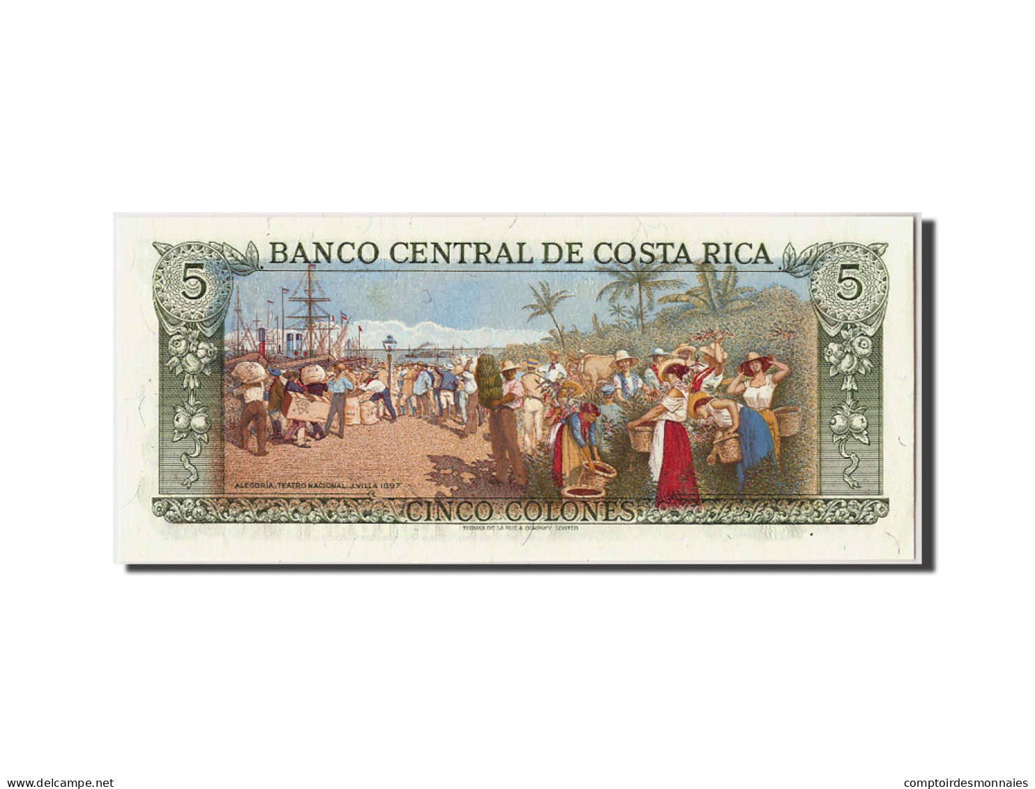 Billet, Costa Rica, 5 Colones, 1990, 1990-01-24, KM:236e, NEUF - Costa Rica