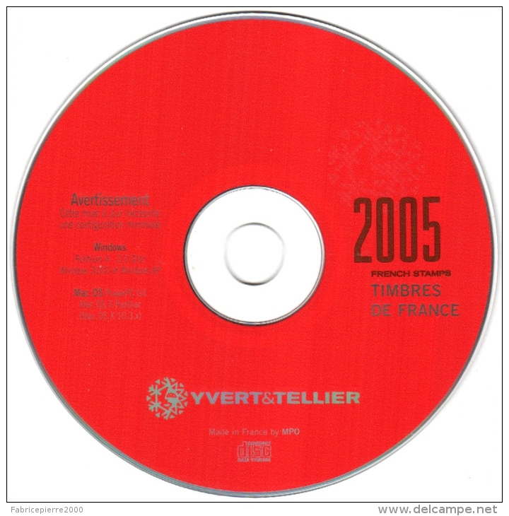 CD ROM Yvert Et Tellier 2005 - Timbres De France (tome 1) - PC/Mac - Français