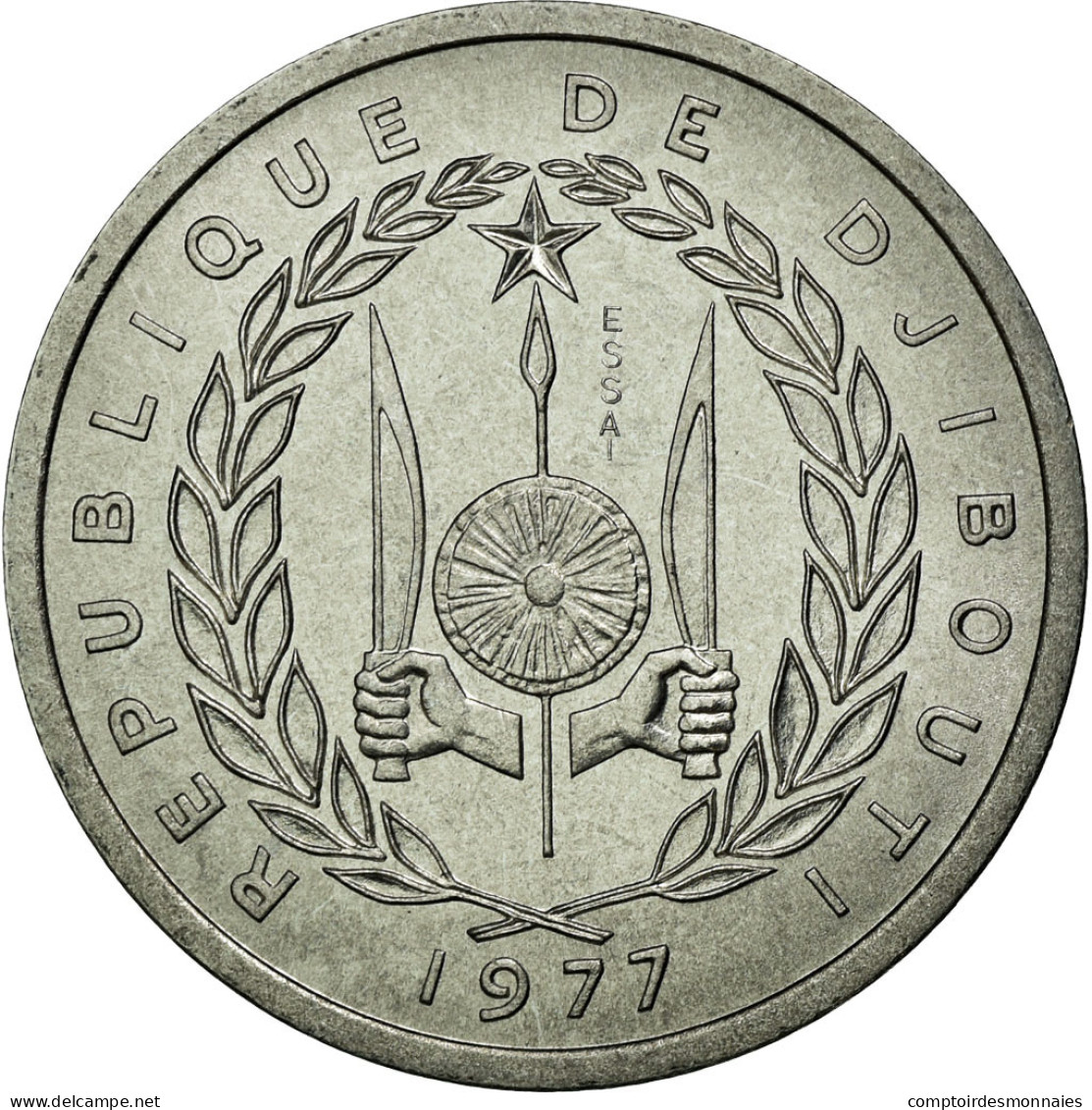 Monnaie, Djibouti, Franc, 1977, FDC, Aluminium, KM:E1 - Dschibuti