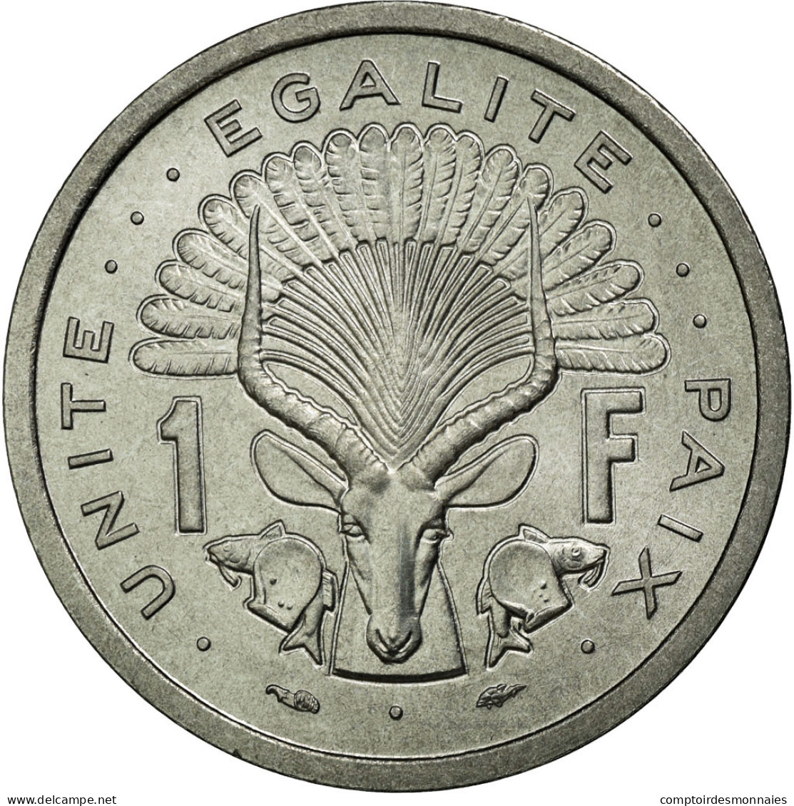 Monnaie, Djibouti, Franc, 1977, FDC, Aluminium, KM:E1 - Djibouti