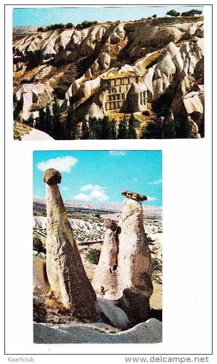 2 POSTCARDS:   ÜRGÜP -  Turkey/Türkiye   (4 Scans) - Turkije