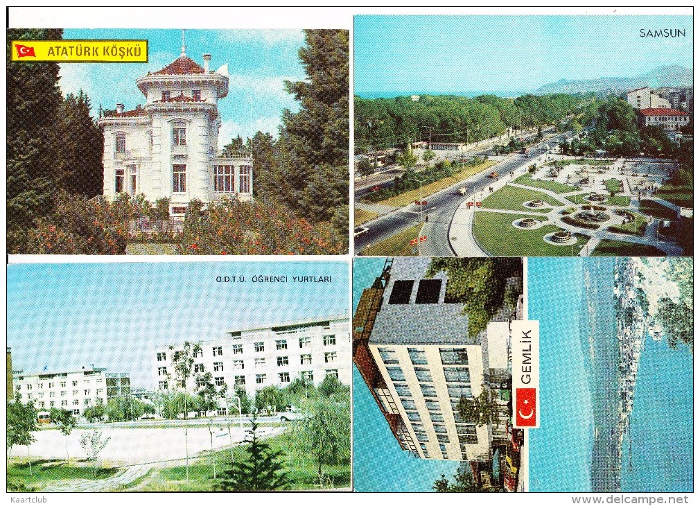 11 USED  POSTCARDS:  Turkey/Türkiye - UNSORTED   -  (4 Scans) - Turkije