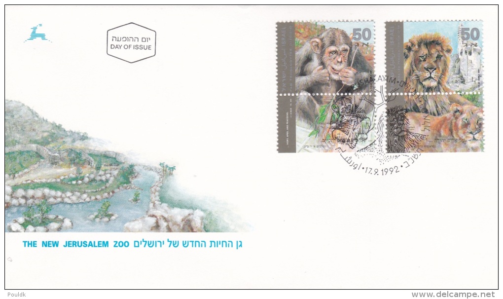 Israel FDC 1992 Jerusalem Zoo (G81-18) - Other & Unclassified