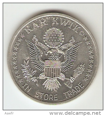 ETATS-UNIS - Jeton IN STORE TRADE - KAR KWIK - 10 C -1990 - Aigle Américain Et étoile De David - Autres & Non Classés