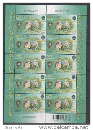 Europa Cept 2007 Estonia 1v Sheetlet  ** Mnh (F5010) - 2007