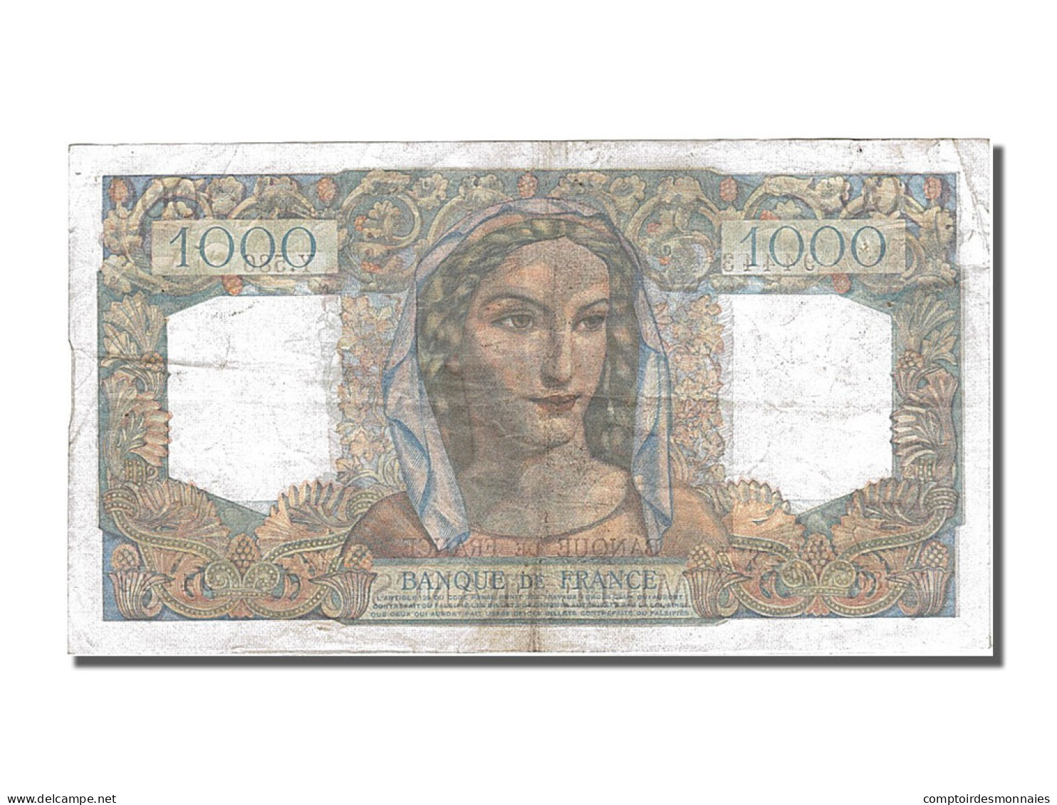 Billet, France, 1000 Francs, 1 000 F 1945-1950 ''Minerve Et Hercule'', 1949 - 1 000 F 1945-1950 ''Minerve Et Hercule''