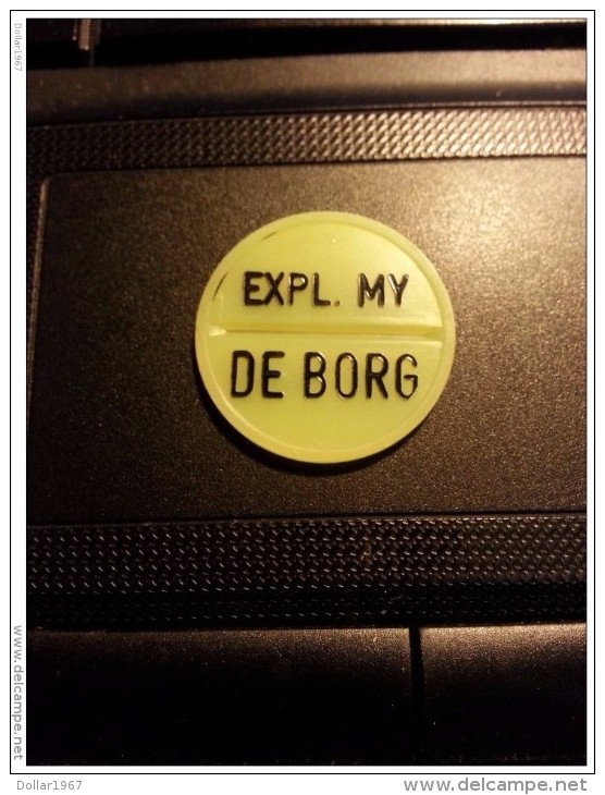 Expl. My - De Borg - Netherlands Consumptiemunt  (  Plastiek Jeton / For Grade And Details, Please See Photo ) ! - Autres & Non Classés