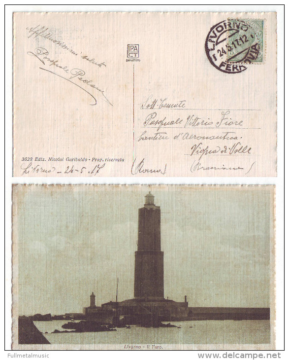 Livorno Il Faro Viaggiata 1917 (G0L) - Livorno