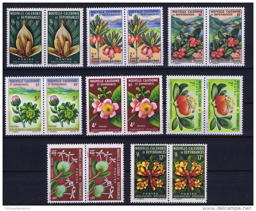 NOUVELLE-CALEDONIE : 1965  Maury 318 - 320 + 324 - 328 ( 314 - 316 + 317 - 321) MNH/**/postfrisch/neuf Paire - Unused Stamps