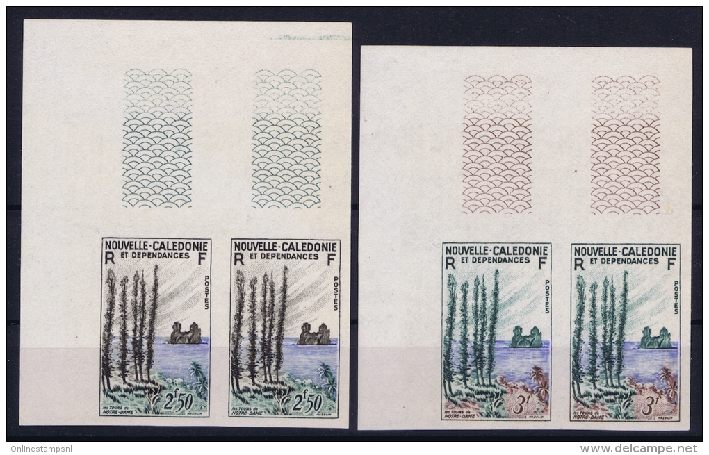 NOUVELLE-CALEDONIE : 1955  Yv 284 - 285  MNH/**/postfrisch/neuf Non Dentelé - Imperforates, Proofs & Errors