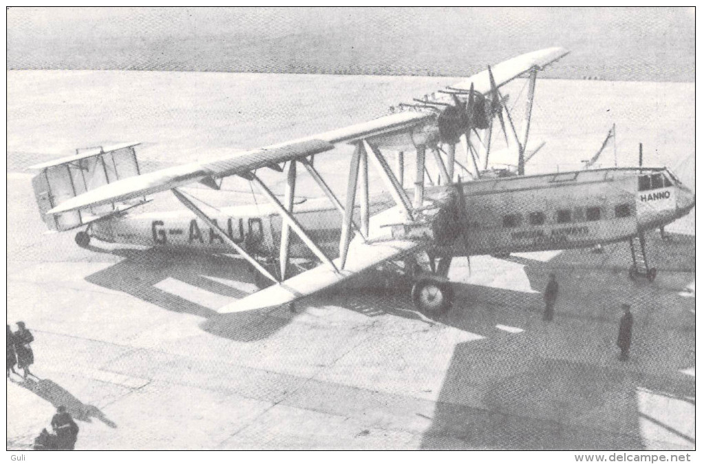 REPRODUCTIONS-Lot De 2 Cartes Scan R/V  (1) (AVION) AVIATION Civile ACO5 Quadrimoteur Handley Page;ACO1 Bimoteur Bloch - 1919-1938: Entre Guerres