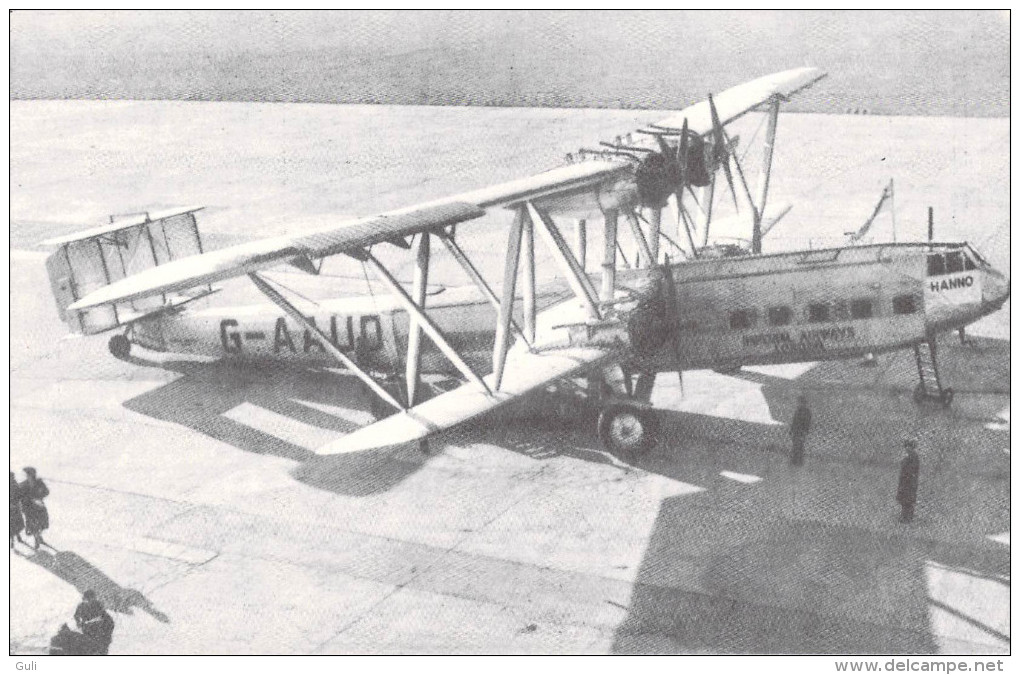 REPRODUCTIONS-Lot De 2 Cartes Scan R/V  (2) (AVION) AVIATION Civile ACO5 Quadrimoteur Handley Page;ACO1 Bimoteur Bloch - 1919-1938: Entre Guerras