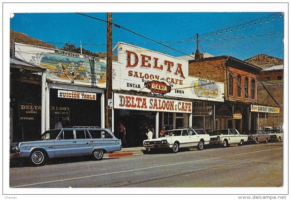 Cpsm: AMERIQUE - U.S.A. NEVADA - VIRGINIA CITY - DELTA Saloon - Café (car 1960 - 70's) N° 74493 - Autres & Non Classés