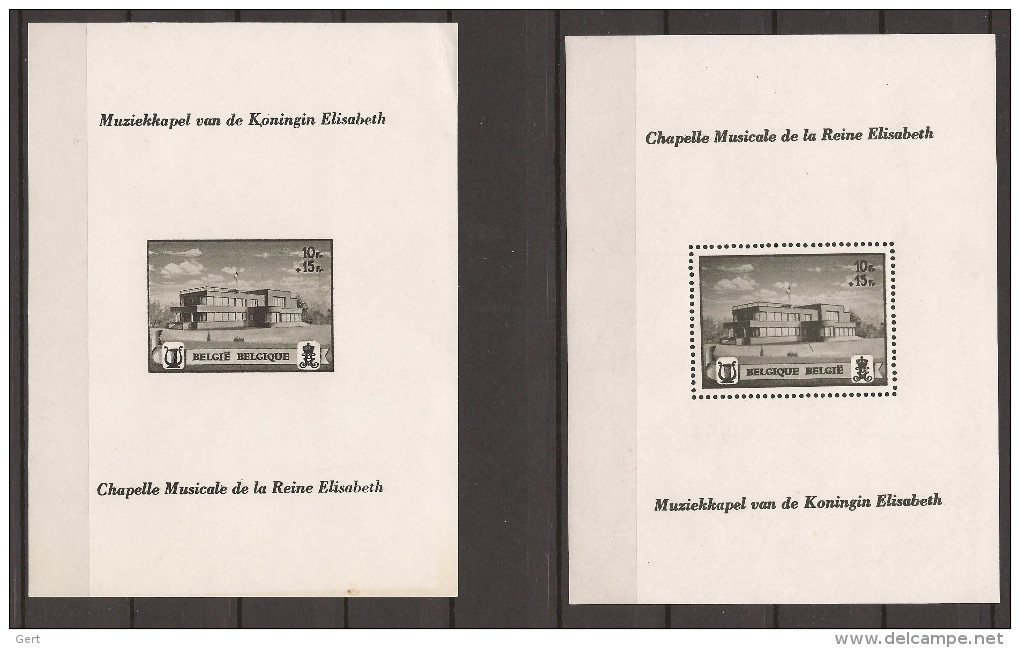 COB /OBP Blok / Bloc 13-V2 + 14-V * Scharnier / Charnière / MH (zegels / Timbres ** MNH) - 1924-1960