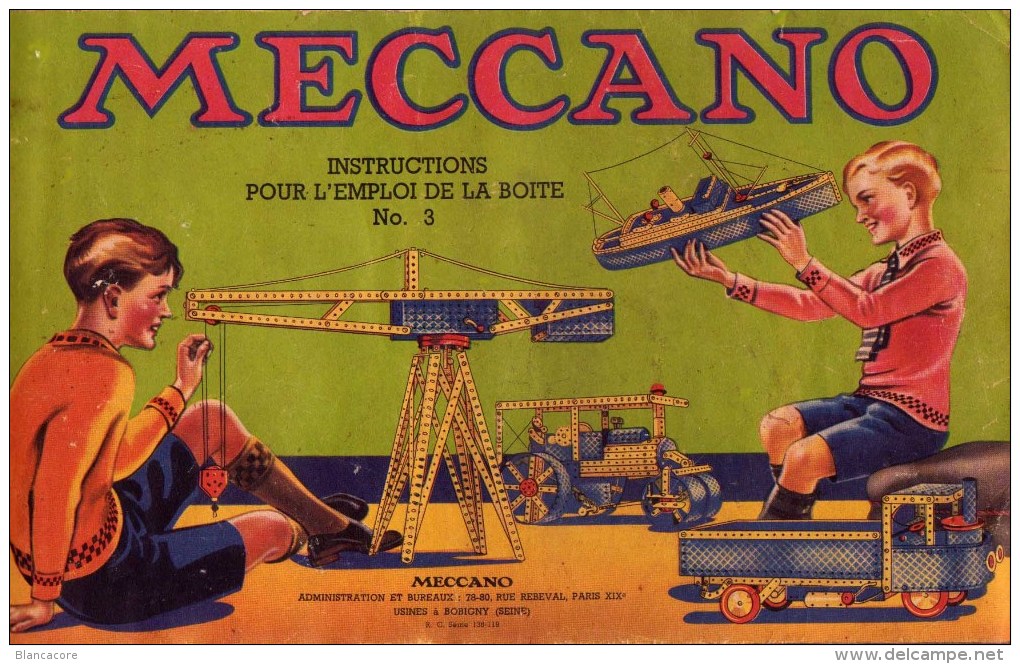 Manuel D´Instruction 3 MECCANO - Meccano