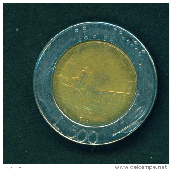 ITALY  -  1989  500l  Circulated Coin - 500 Liras