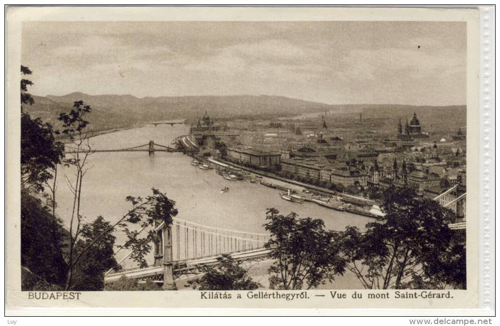 BUDAPEST - Kilatas A Gellerthegyrol - Vue Du Mont Saint-Gerard - Ungarn