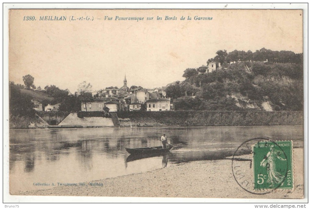47 - MEILHAN - Vue Panoramique Sur Les Bords De La Garonne - Toumazeau 1380 - Meilhan Sur Garonne