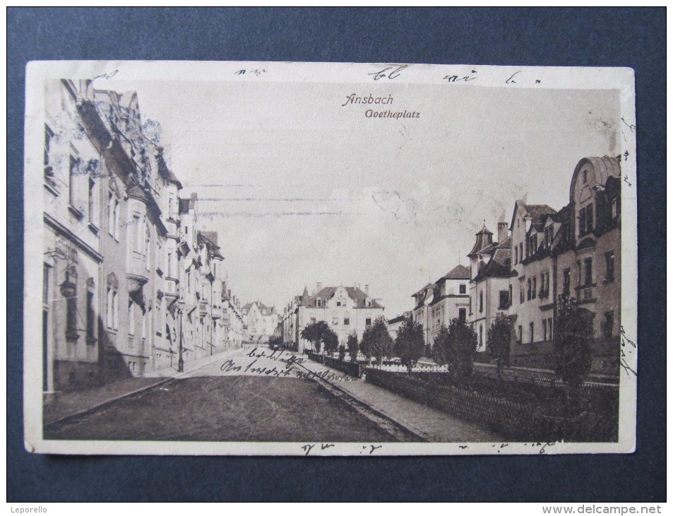 AK ANSBACH Goetheplatz 1911 /// D*18995 - Ansbach