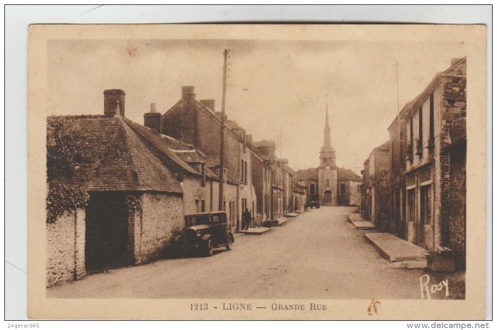 CPSM LIGNE (Loire Atlantique) - Grande Rue - Ligné