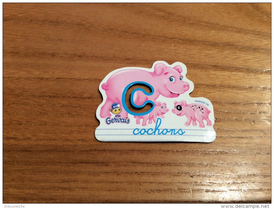 Magnet Serie Gervais Alphabet Ferme "C Cochons" - Magnets