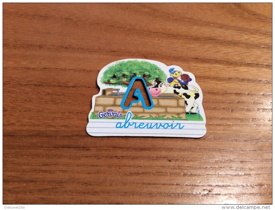 Magnet Serie Gervais Alphabet Ferme "A Abreuvoir" (vache) - Magnets