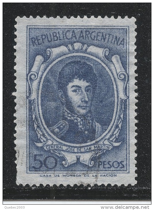 Argentina 1967. Scott #827 (U) General, Jose De San Martin - Used Stamps