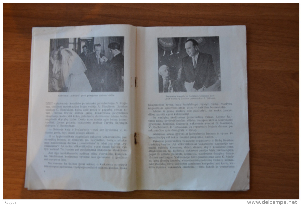 Lithuania Soviet Union Period   Wedding-togethers 1968 Propaganda - Revues & Journaux